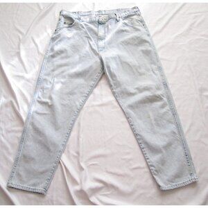 Vtg Men Wrangler Cotton Denim Jeans Sz 42x28 (Actual) Made in USA (MP100)